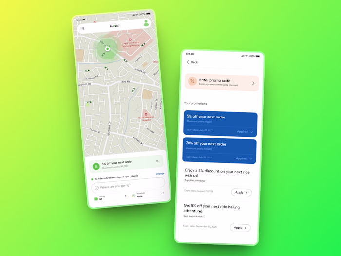 ProTaxi Promo Tracking and Accessing Page