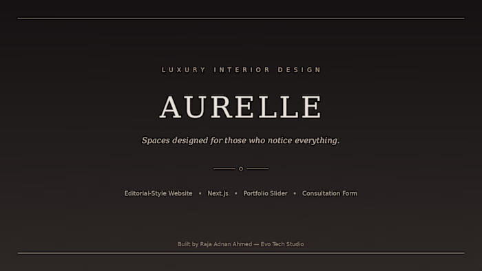 Aurelle Interiors  a luxury
