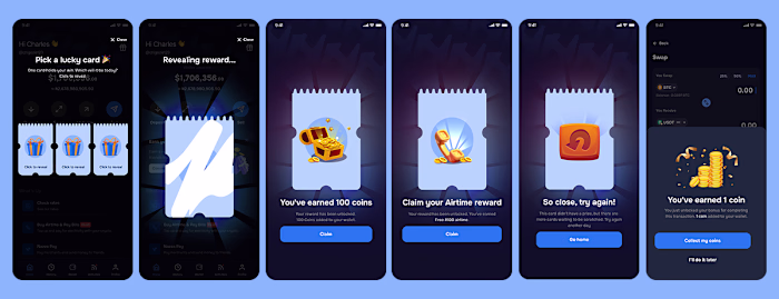 Scractch card reward UI design_