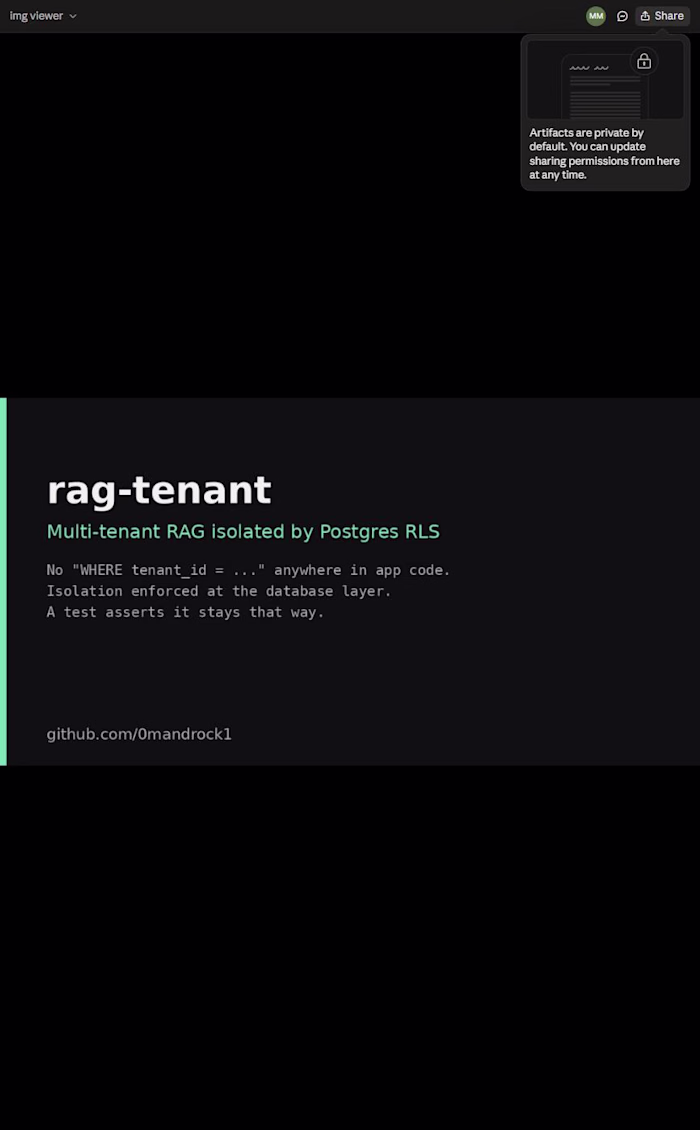 rag-tenant — multi-tenant RAG isolated