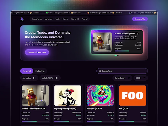 Memecoin Launchpad – Fun Meets Finance