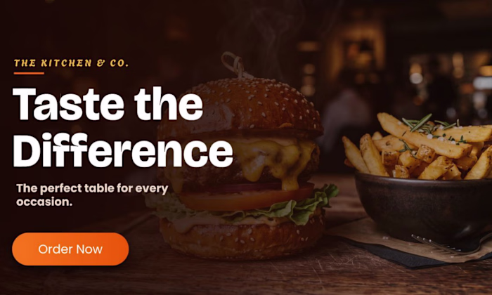 Burger Promo Design for The Kitchen & Co.
