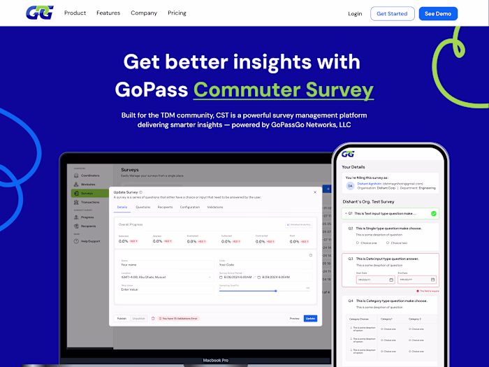 GoPass Commuter Survey Platform