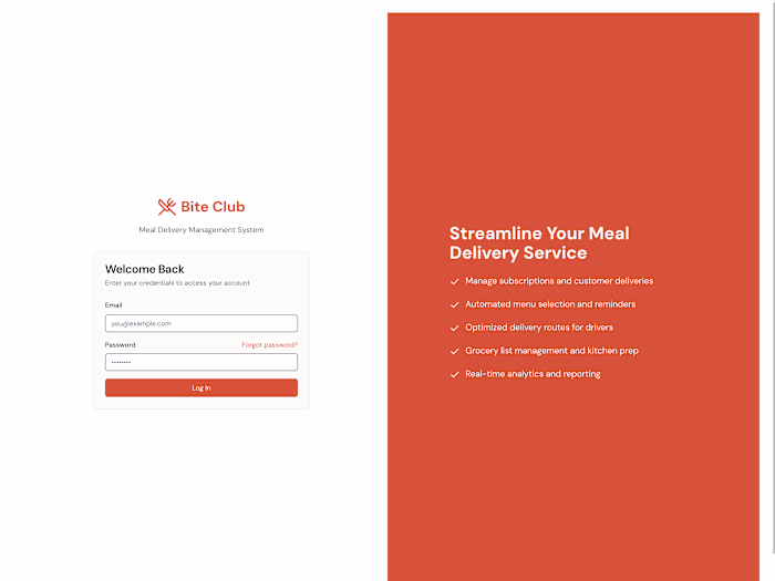 Development of Bite Club CRM Platform