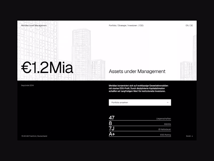 Meridian Asset Management — Concept