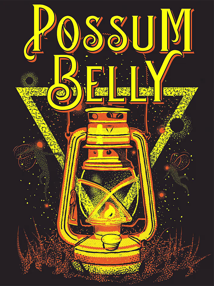 Possum Belly - Lantern Tshirt Illustration