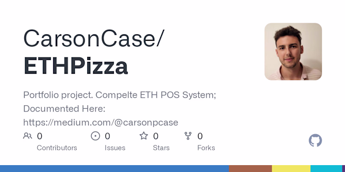 Portfolio Project: ETHPizza