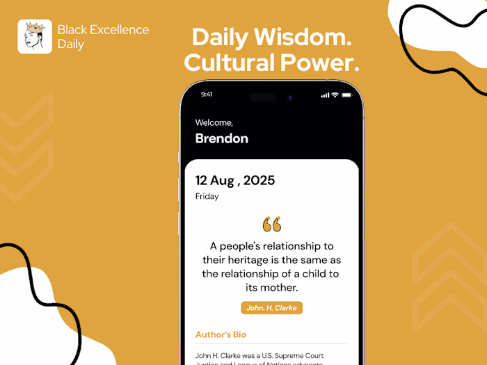 Black Excellence Daily Mobile App Development