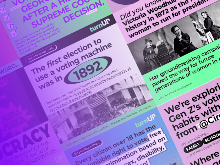 TurnUp Activism - Social Media Design