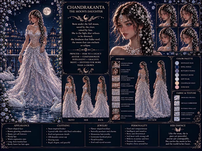 A dress with a character