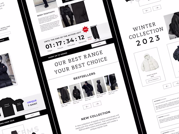 Website for online store