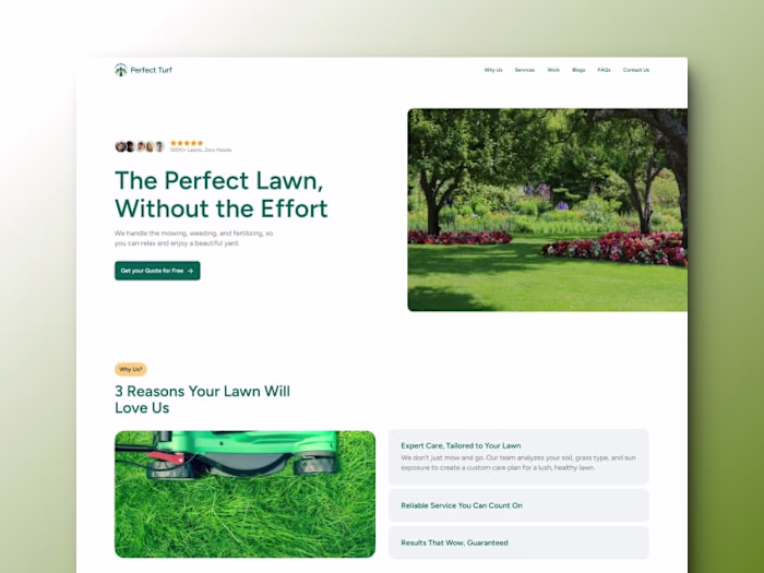 A Lawn Care Business Template
