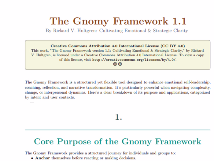 Gnomy Framework Development