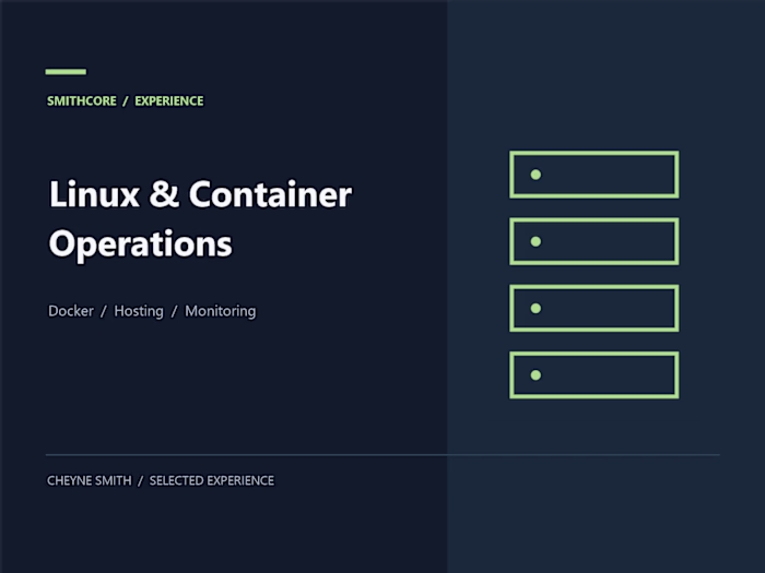 SmithCore: Linux & Container Operations