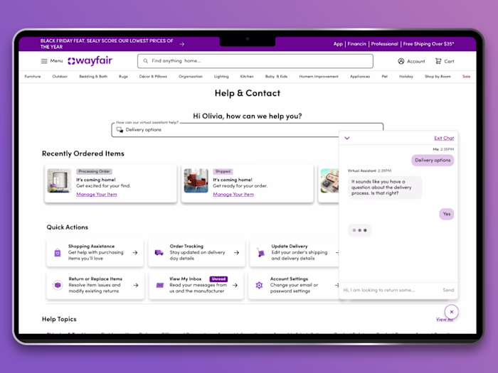 Help & Contact: A one-stop support hub