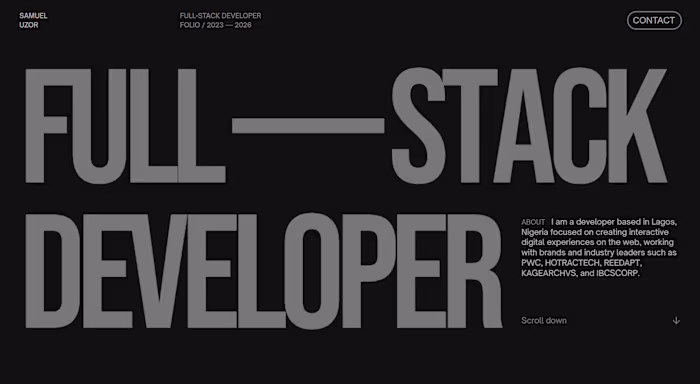 Folio V1  — Samuel Uzor