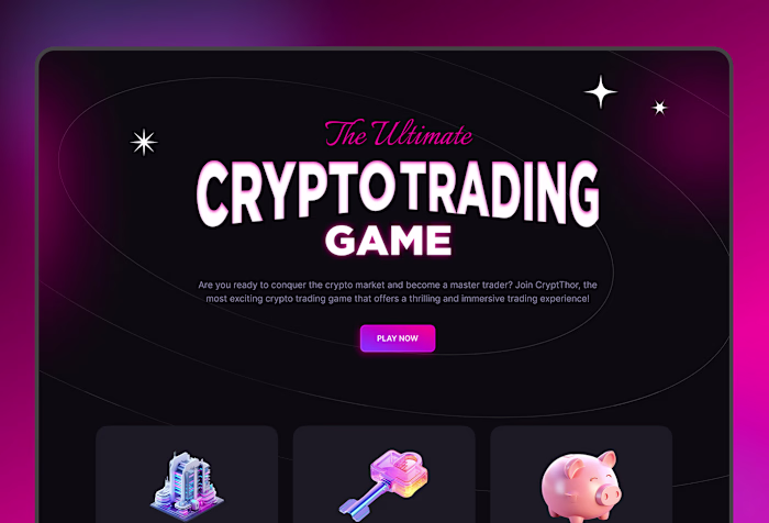 CrypThor - Website Blockchain Game :: Behance