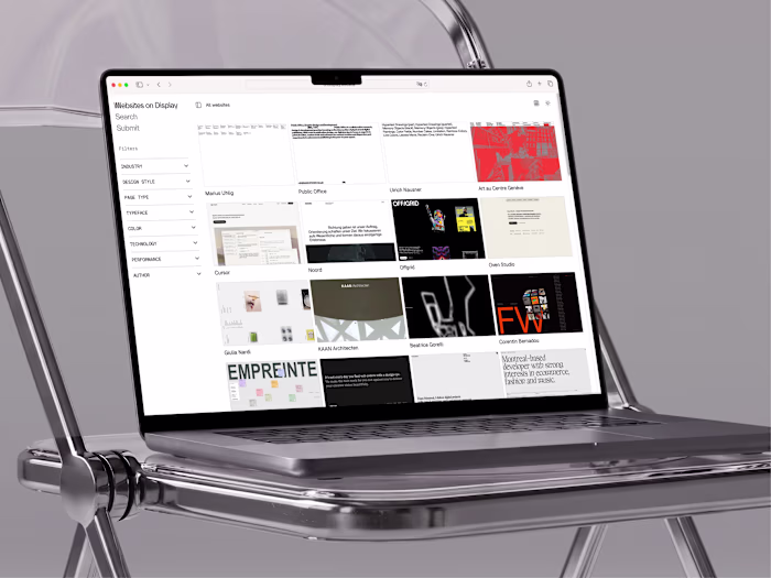 UX/UI design for a web gallery
