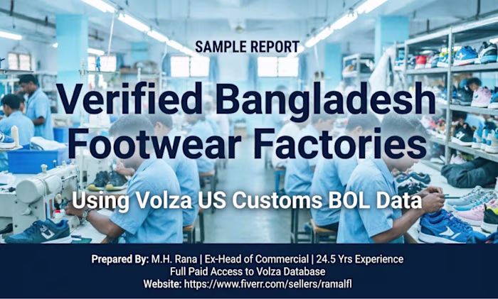 I will your footwear sourcing agent in BD.