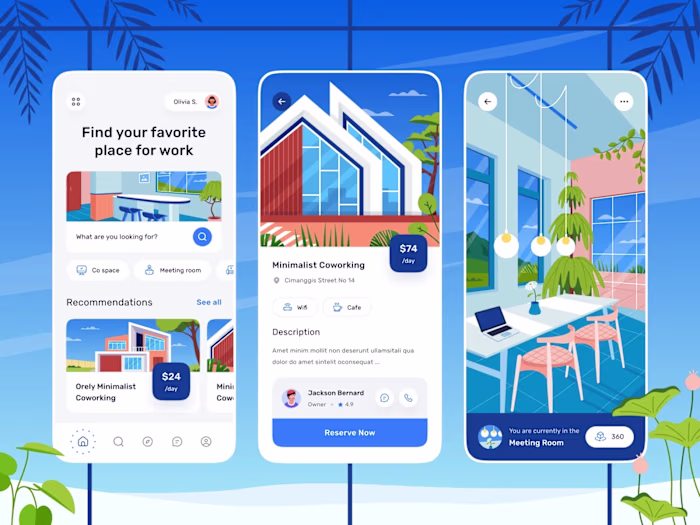 App Design - Coworking Space