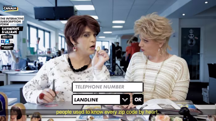 CANAL+ - Catherine & Liliane : The interactive form on Vimeo