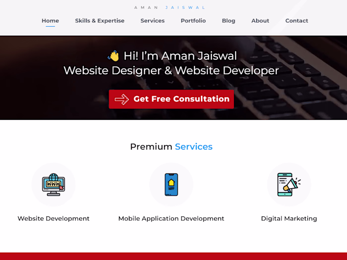 Aman Jaiswal - Website Designer, Website Developer, Mobile Appl…