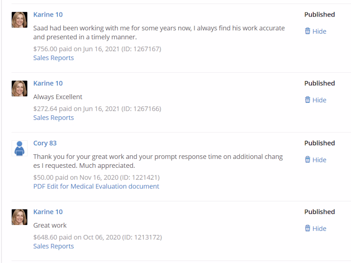 Marketing & Sales Reports