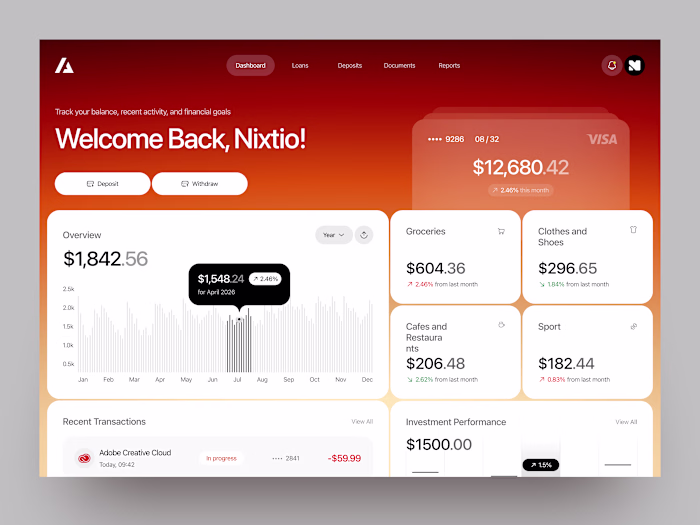 Banking Dashboard UI Design