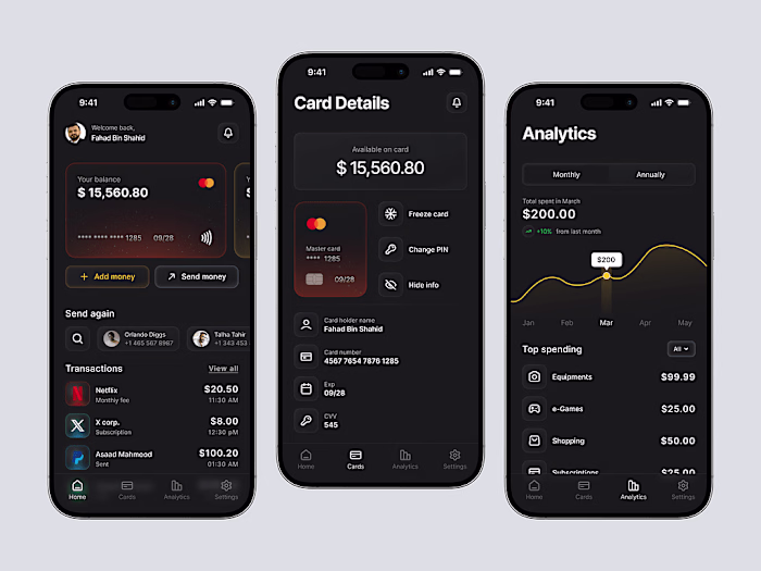 Fintech Mobile App Design