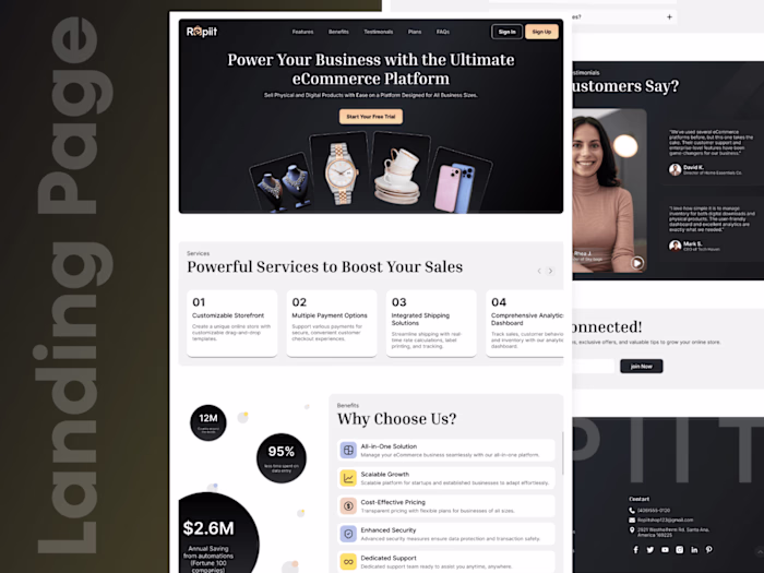 Rappit eCommerce Landing Page