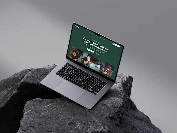 LearnForge - Online Learning Platform UI/UX Design