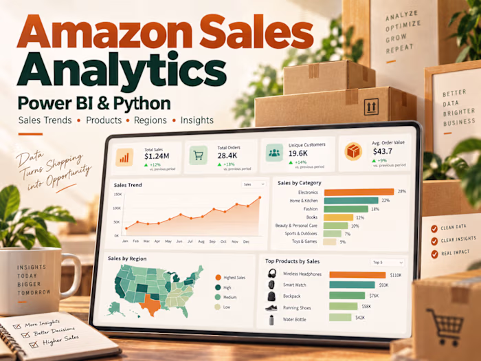 Amazon Sales Analytics – Power BI and Python