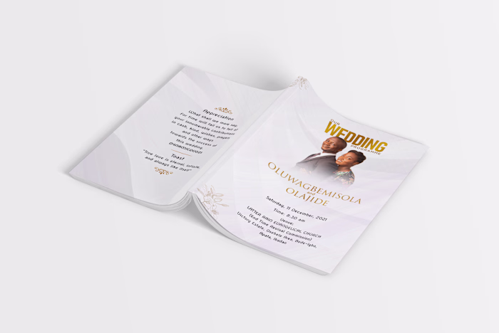 Wedding Program - Cover Design