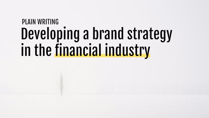 Brand Strategy in the Financial Industry