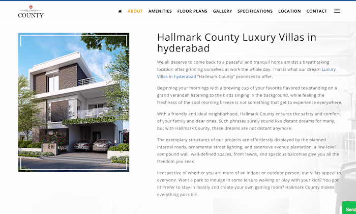 Hallmark County - Website content