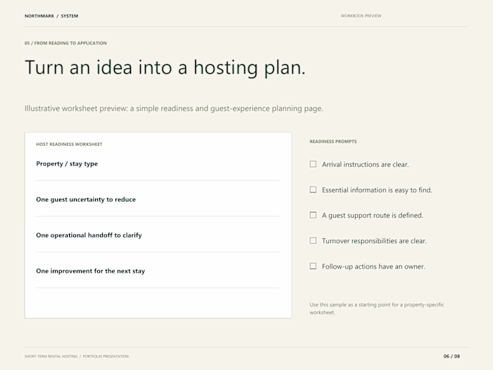 Host Planning Workbook — Practical Learning Design