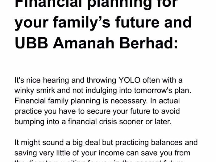 UBB Amanah Berhad