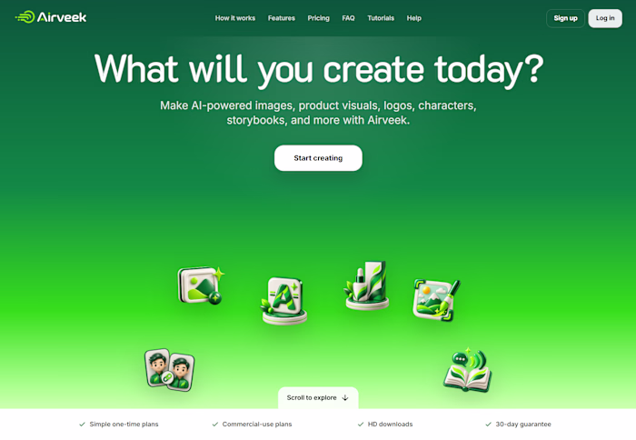 Airveek is an AI-powered creative