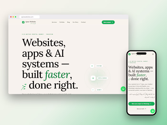 Apne Website — AI-Native Bilingual Agency Site