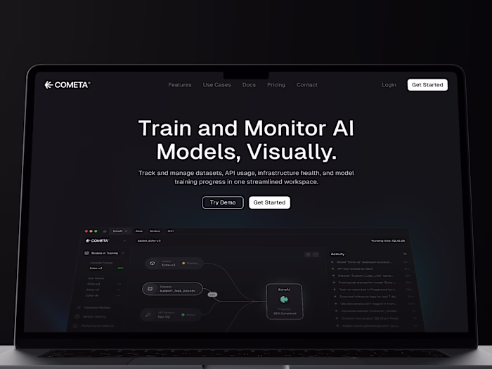 Cometa — AI Development Dashboard & Branding