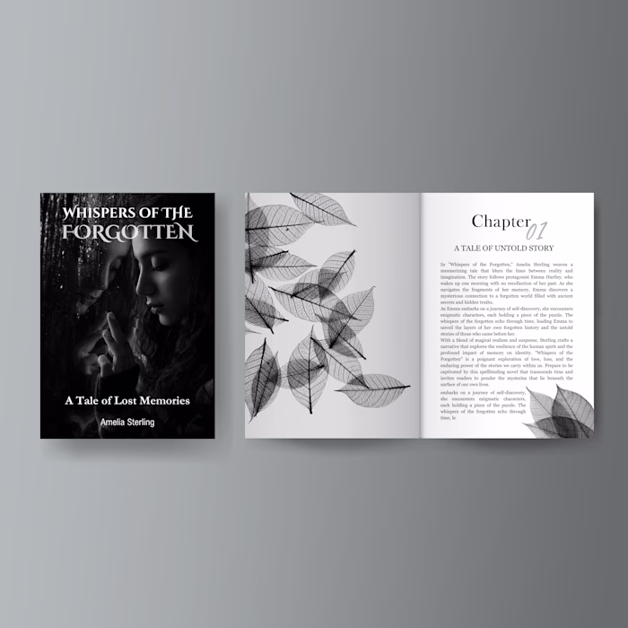 book cover and interior layout design