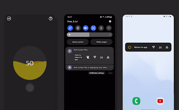 Dark Screen Plus