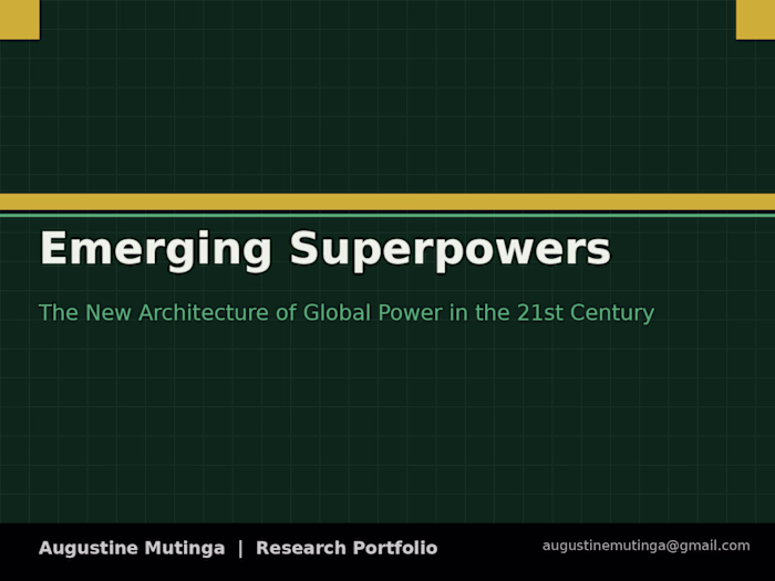 Emerging superpowers 