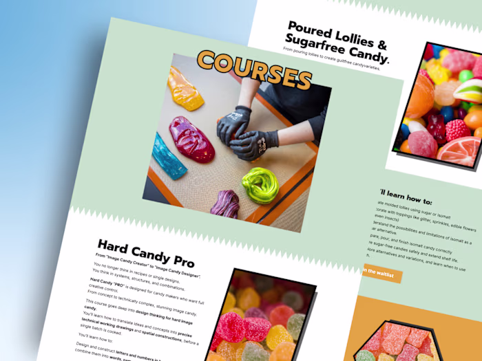 Kajabi Course Platform Setup for Rocks & Rolls Candy Artists
