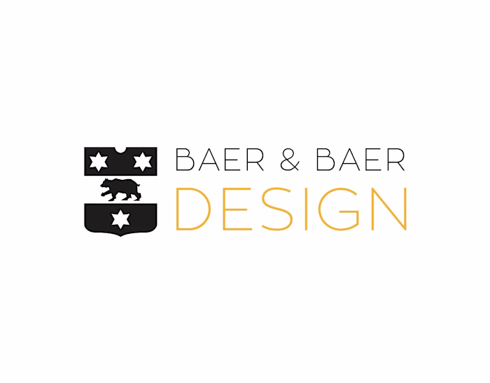 Baer & Baer Design - logo design based on heraldry