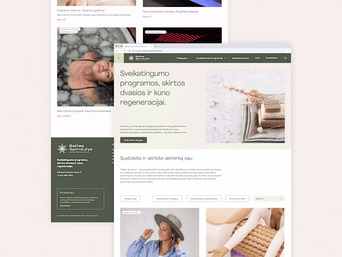 Baltas Spindulys – Brand Identity & UX/UI Design