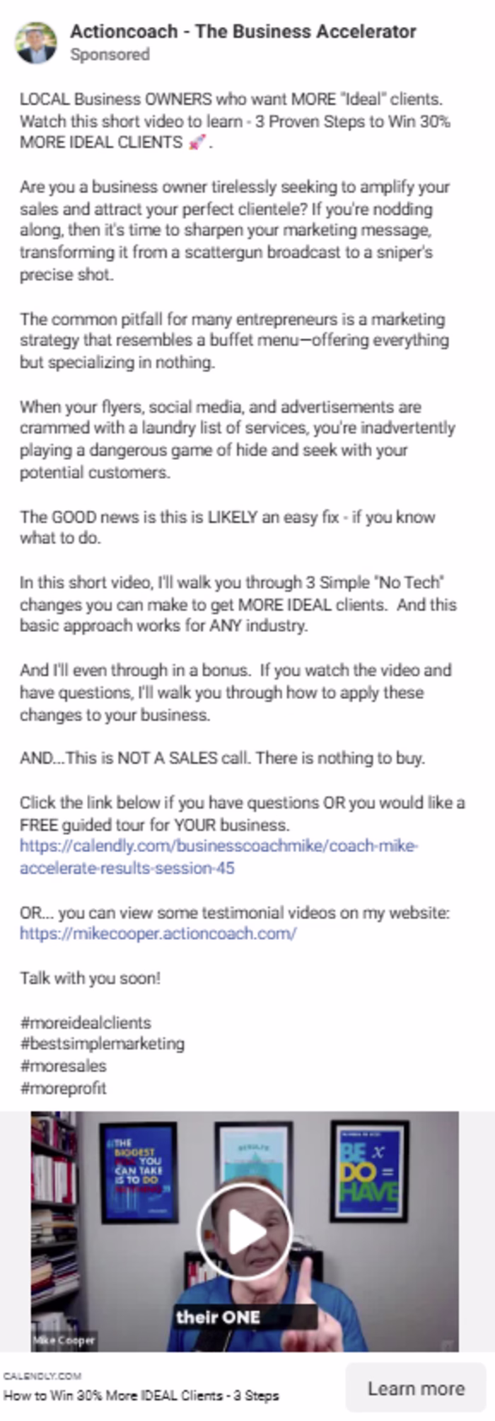 ActionCOACH Meta Ad