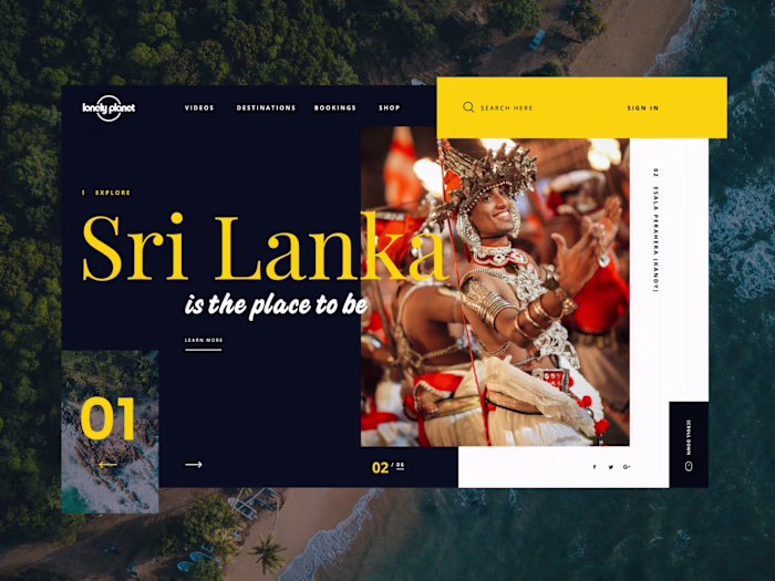 Lonely Planet Web Design