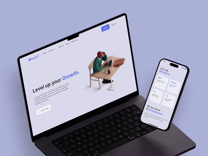 Responsive redesign of waakif.com 