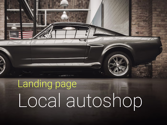 landing page